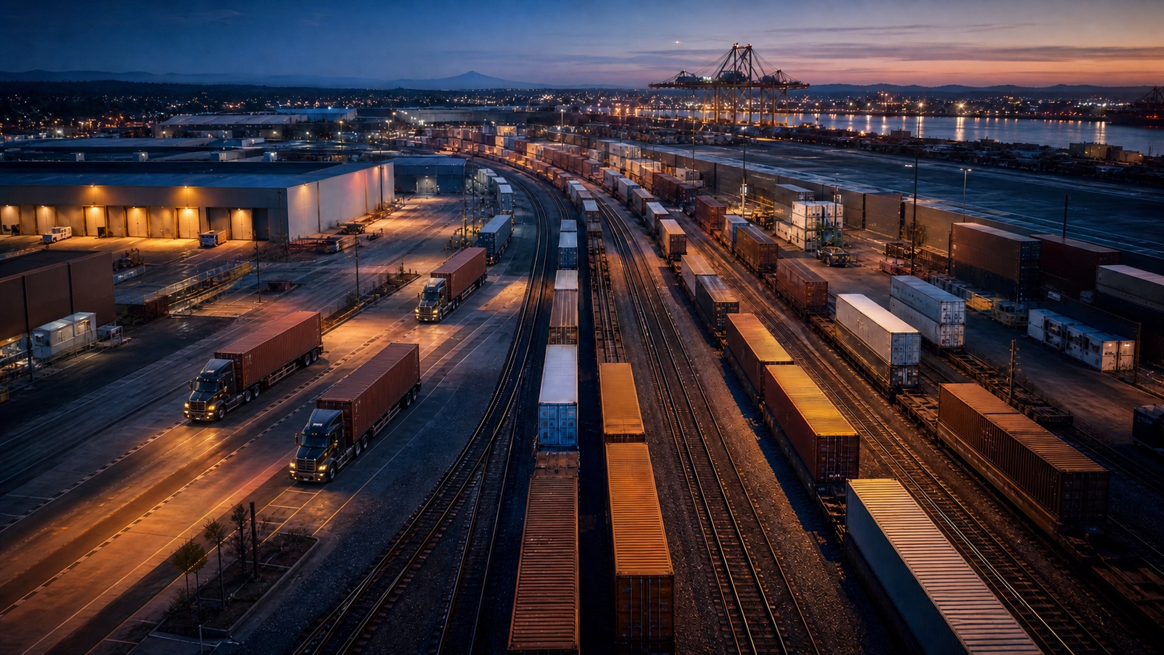 Connected domestic logistics network serving battery manufacturing