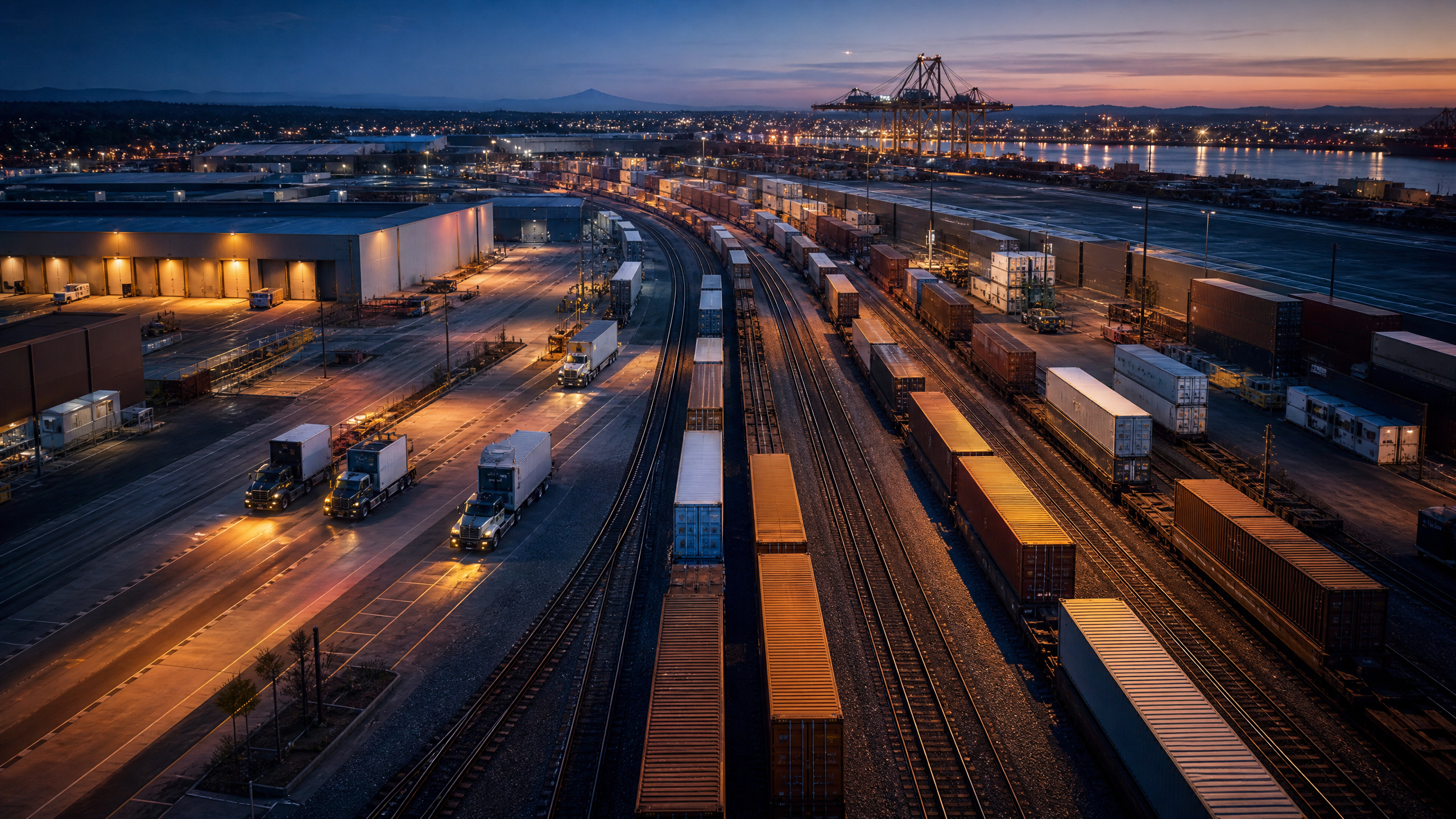 Connected domestic logistics network serving battery manufacturing